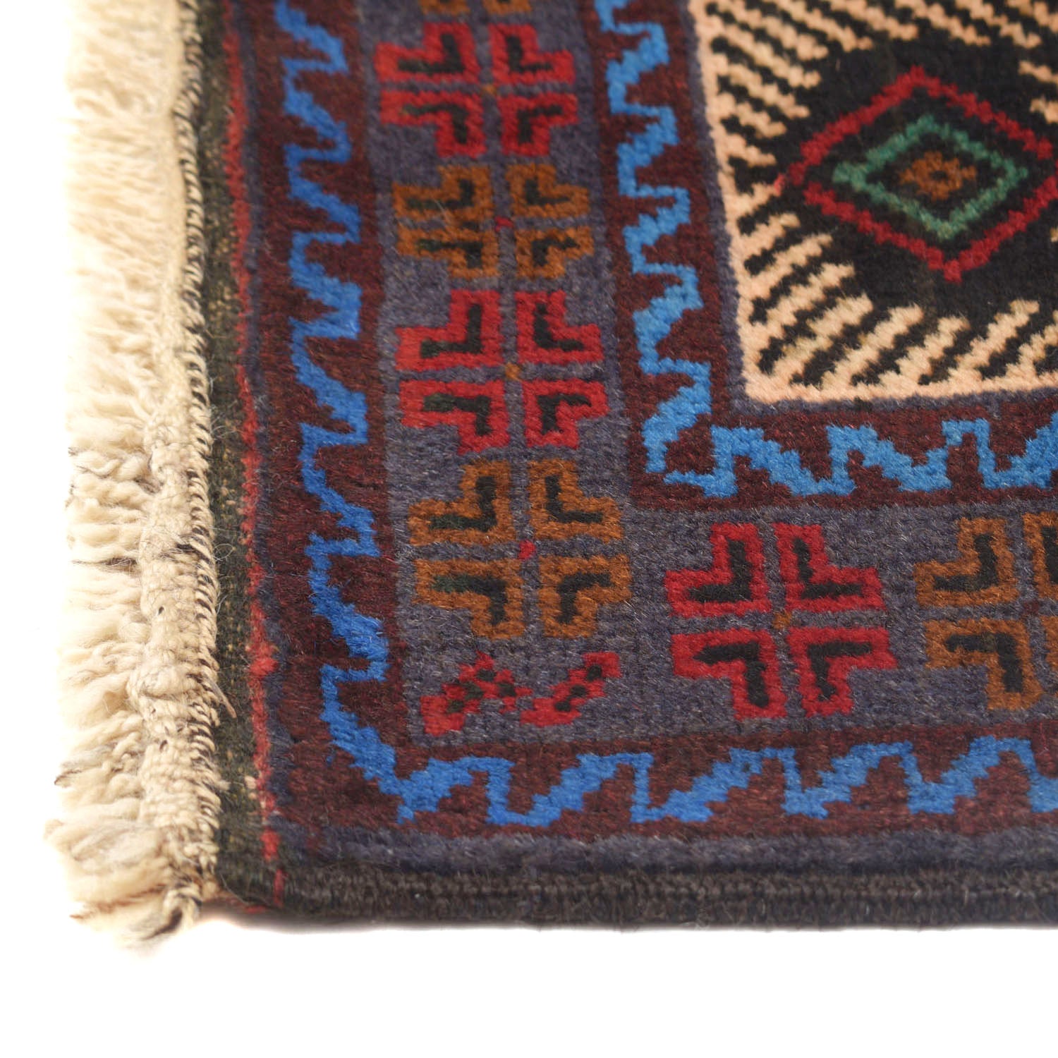 Baluchi Rug Handmade Multi Prayer Design 2x4 ft