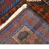 Baluchi Rug Handmade Multi Prayer Design 2x4 ft