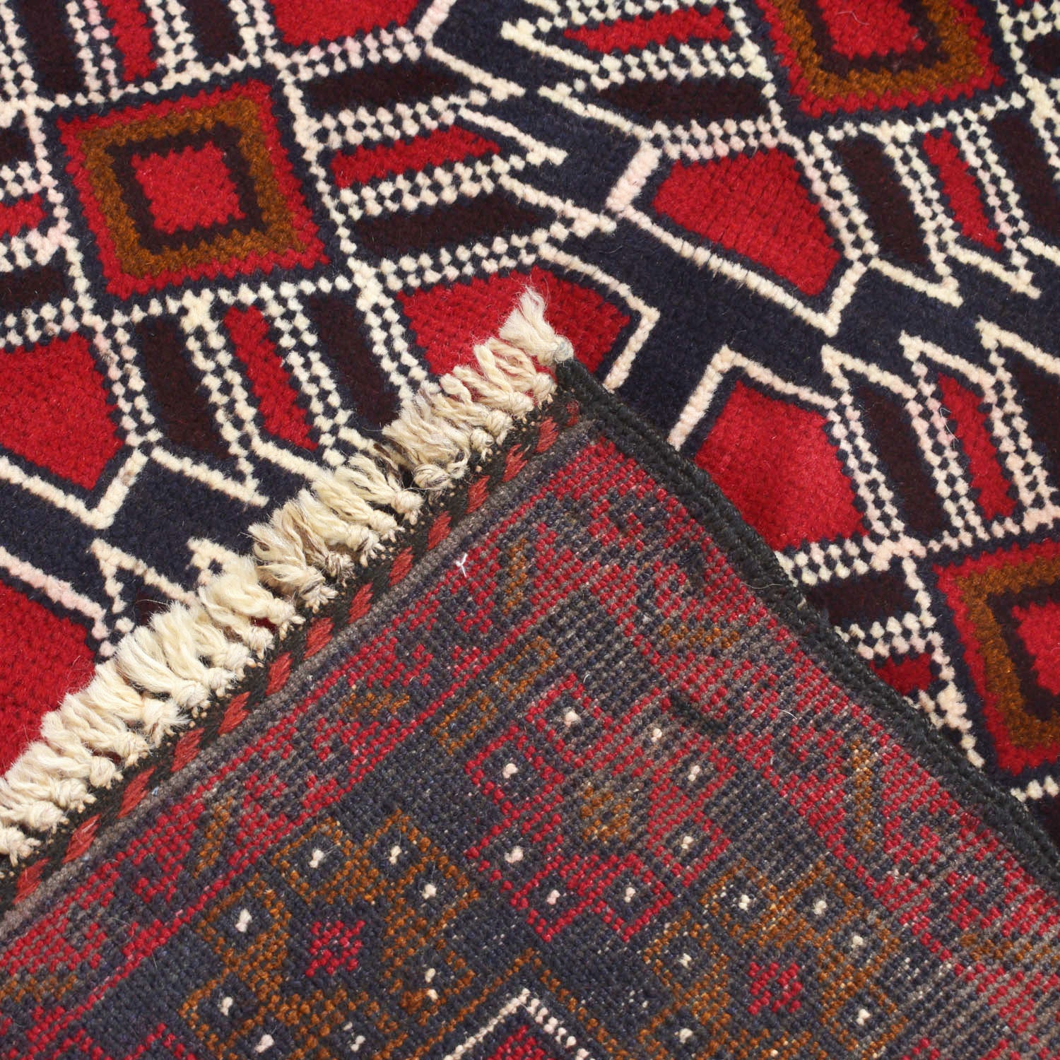 Baluchi Rug Handmade Multi Geometric 3x5 ft