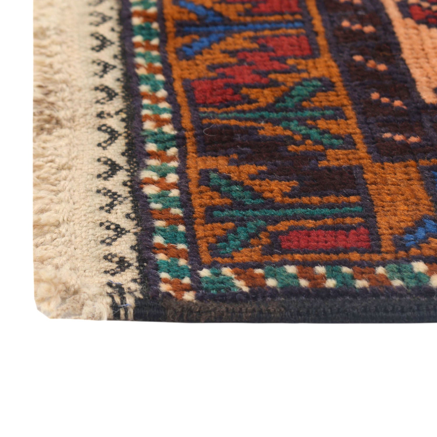 Baluchi Rug Handmade Multi Geometric 3x5 ft