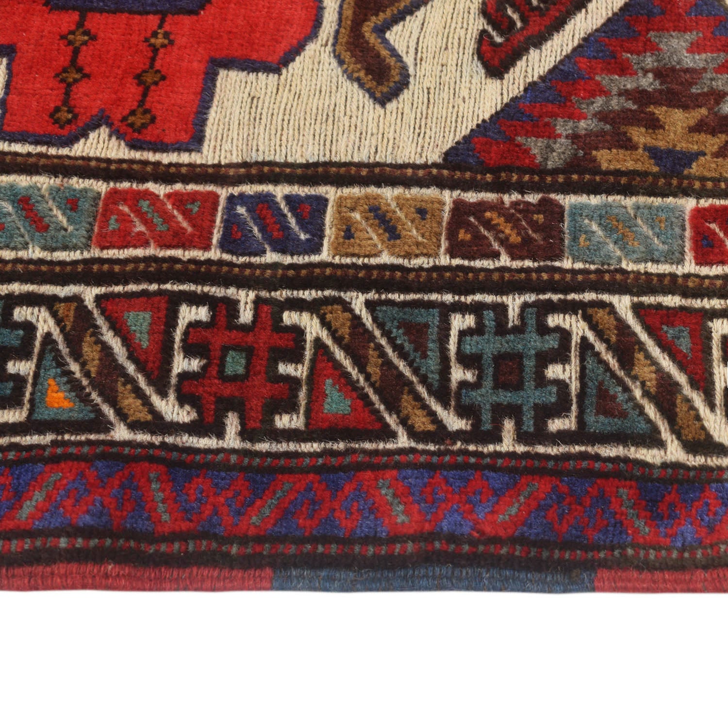 Barjasta Area Rug Handmade Beige Floral 2x4 ft