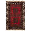 Baluchi Rug Handmade Multi Geometric 3x5 ft