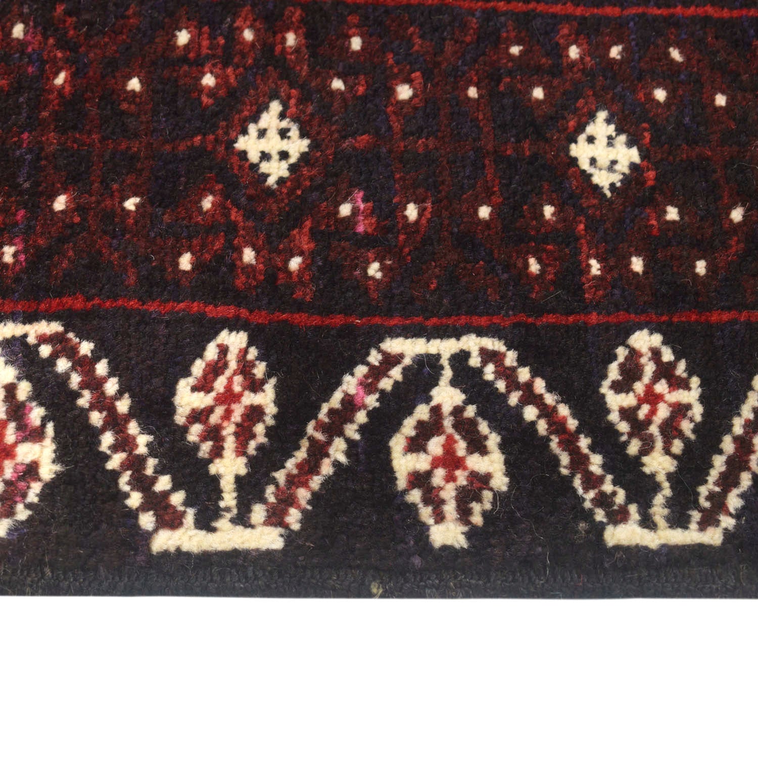 Baluchi Rug Handmade Multi Geometric 3x5 ft