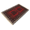 Baluchi Rug Handmade Multi Geometric 3x5 ft