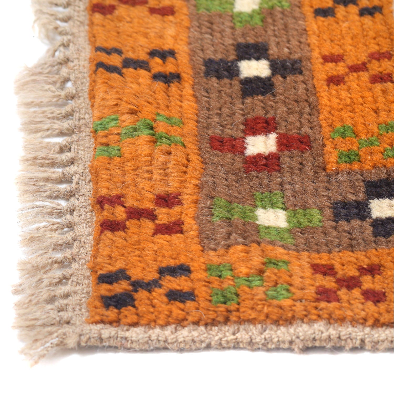 Kohistani Area Rug Handmade Beige Floral 5x8 ft