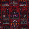 Baluchi Rug Handmade Red Prayer Design 3x5 ft