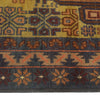 Baluchi Rug Handmade Green Floral 3x5 ft