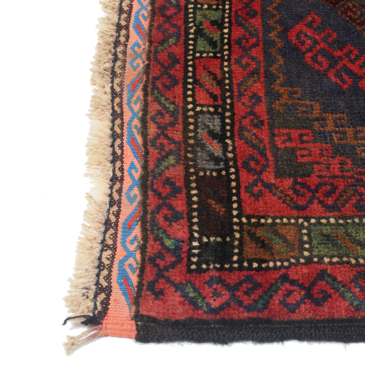Baluchi Rug Handmade Multi Geometric 3x5 ft
