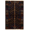 Baluchi Rug Handmade Multi Geometric 3x5 ft