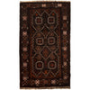 Baluchi Rug Handmade Multi Geometric 4x6 ft