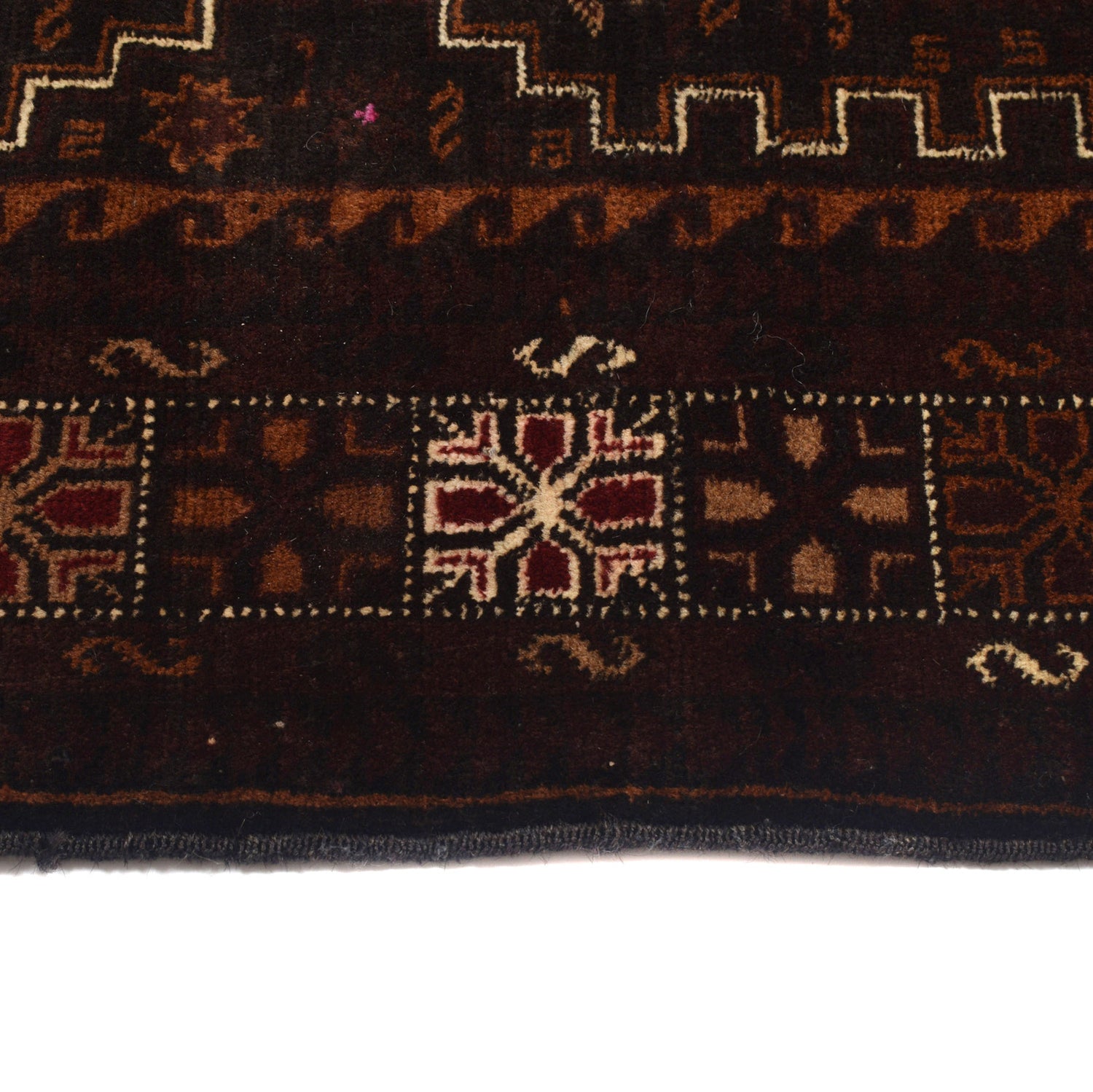 Baluchi Rug Handmade Multi Geometric 4x6 ft