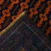 Baluchi Rug Handmade Orange Prayer Design 2x4 ft