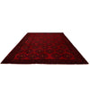 Baluchi Rug Handmade Deep Red Floral 10x13 ft