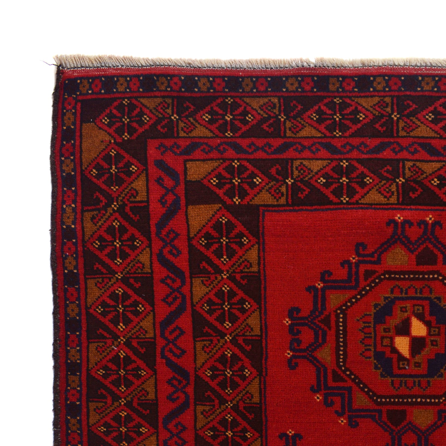 Baluchi Rug Handmade Deep Red Floral 10x13 ft