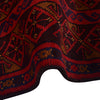 Baluchi Rug Handmade Deep Red Floral 10x13 ft