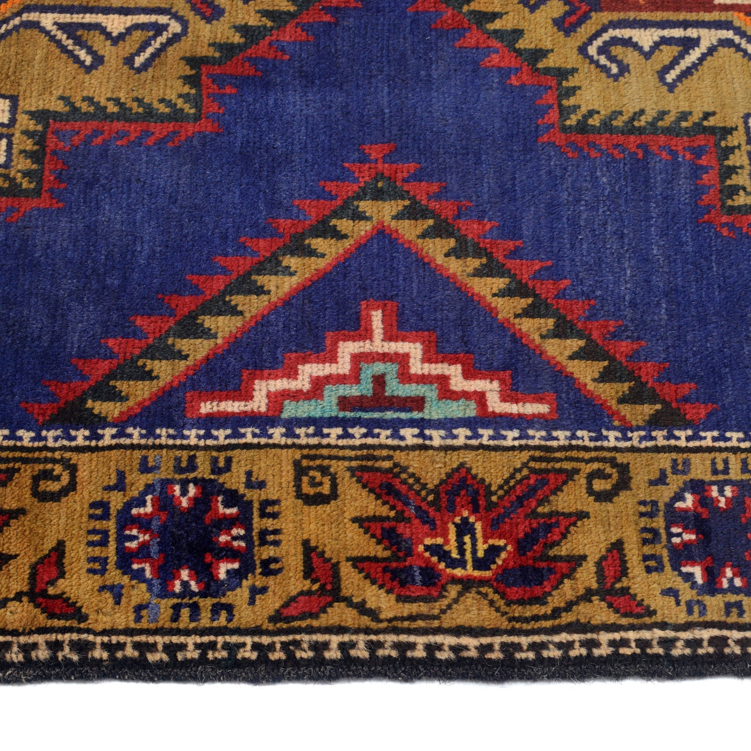Baluchi Rug Handmade Multi Geometric 3x5 ft
