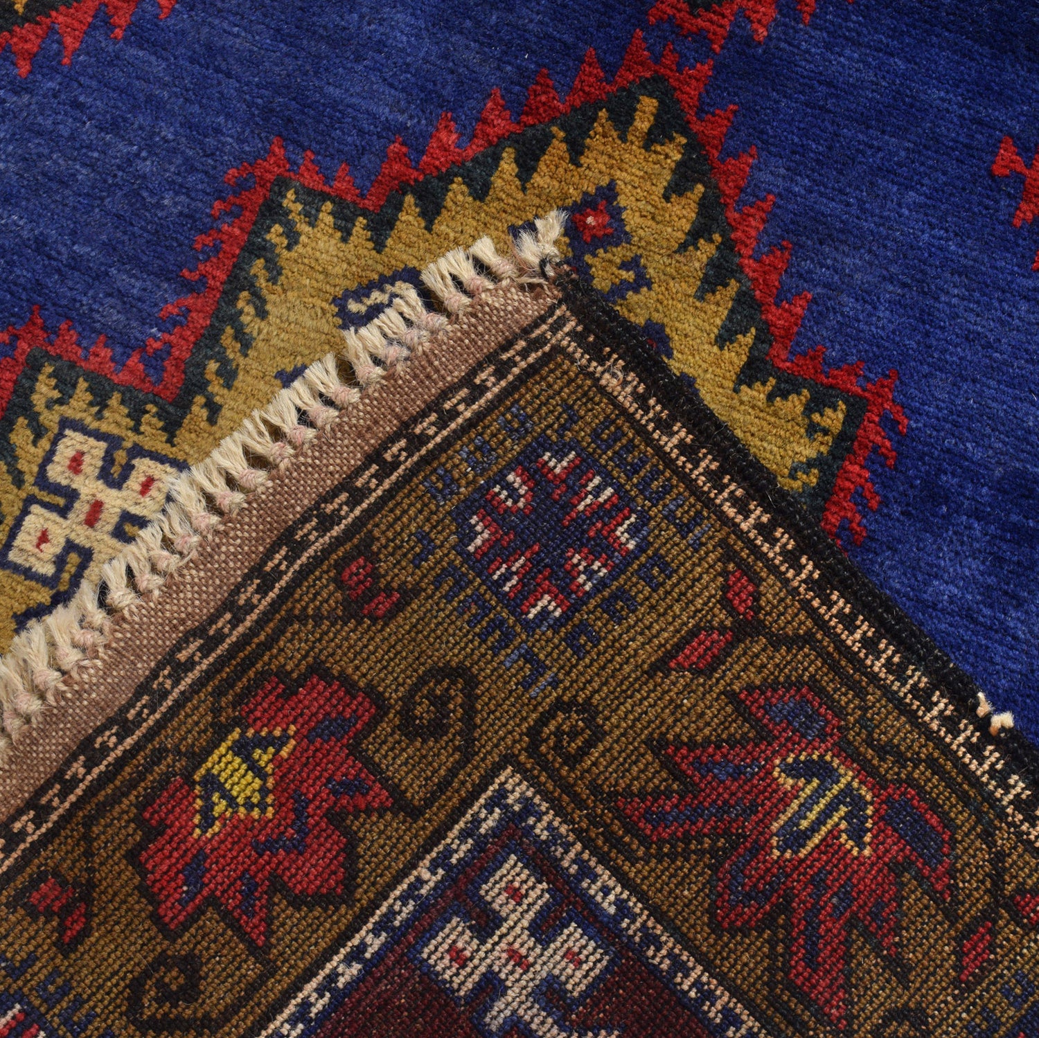 Baluchi Rug Handmade Multi Geometric 3x5 ft