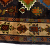 Kohistani Area Rug Handmade Black Floral 5x8 ft