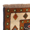 Kohistani Area Rug Handmade Black Floral 5x6 ft