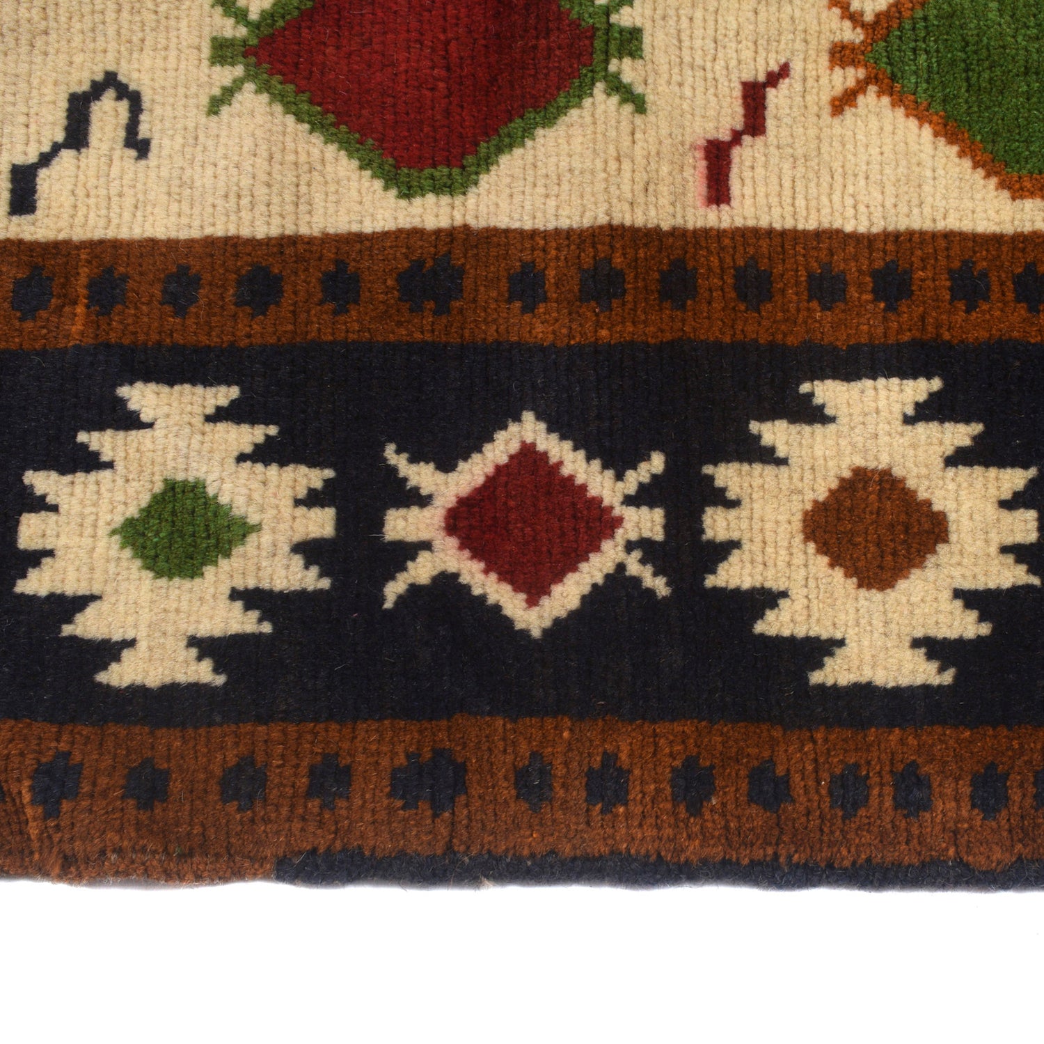 Kohistani Area Rug Handmade Beige Floral 5x8 ft
