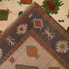 Kohistani Area Rug Handmade Beige Floral 5x8 ft