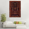 Baluchi Rug Handmade Multi Prayer Design 2x4 ft