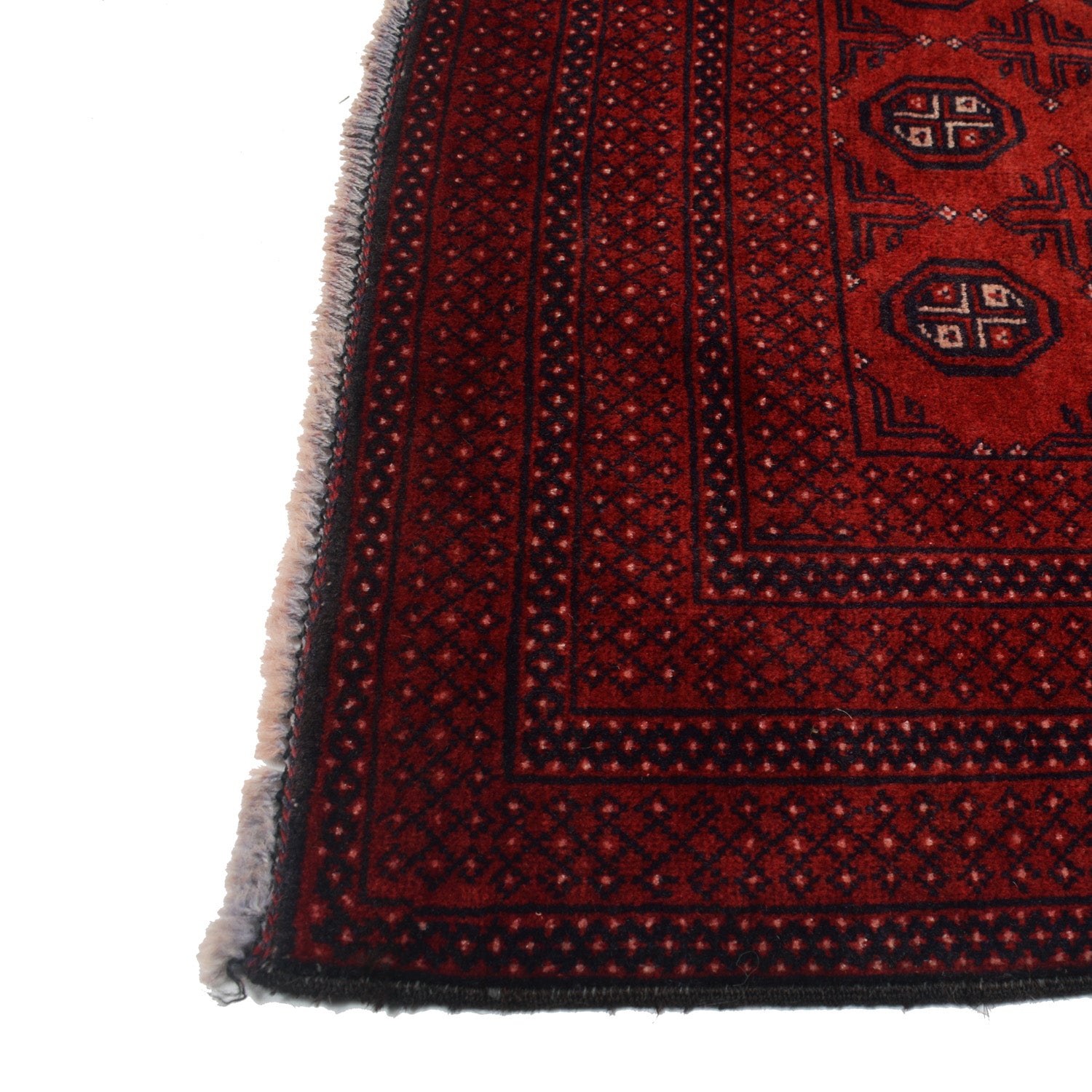Baluchi Rug Handmade Red Floral 4x6 ft