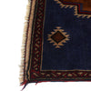 Baluchi Rug Handmade Dark Blue Floral 3x5 ft
