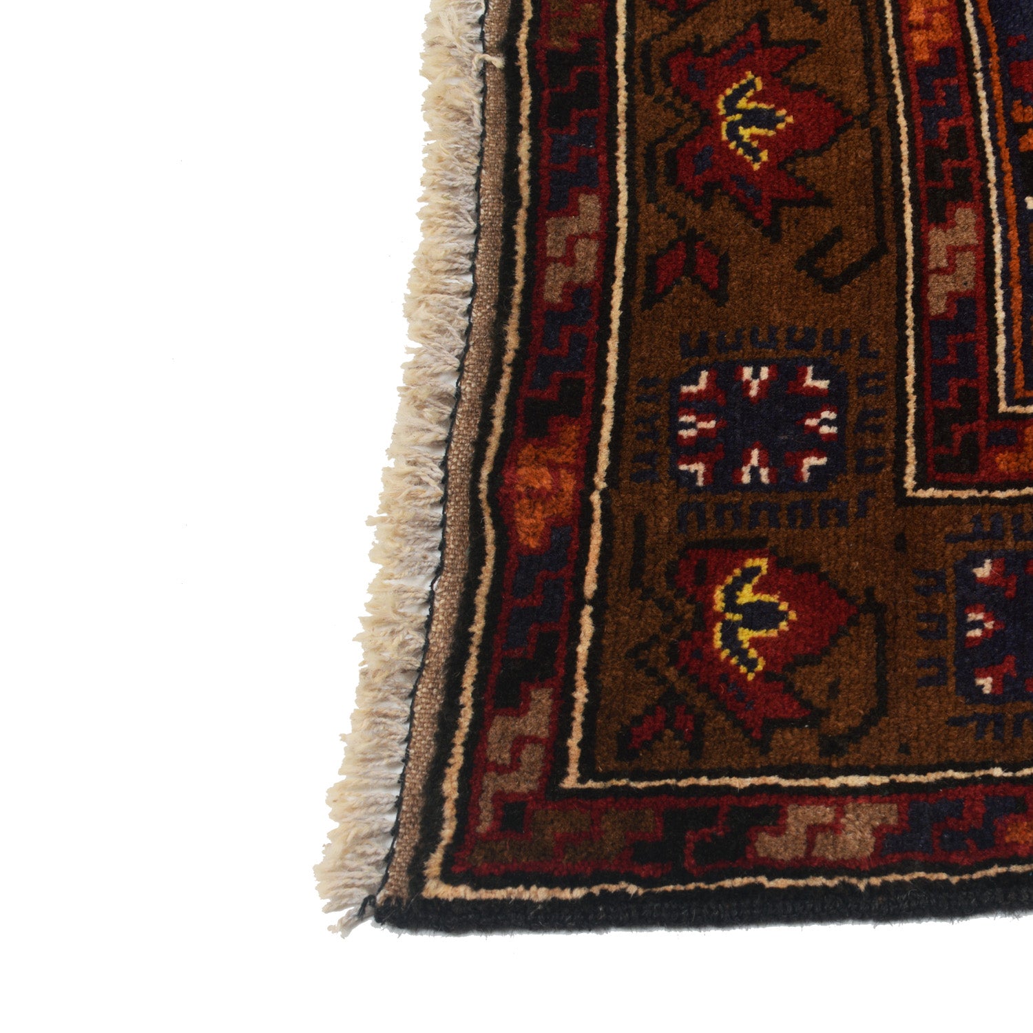 Baluchi Rug Handmade Multi Geometric 4x6 ft