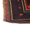 Baluchi Rug Handmade Dark Blue Floral 2x4 ft