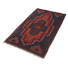 Baluchi Rug Handmade Dark Blue Floral 2x4 ft