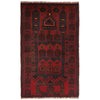 Baluchi Rug Handmade Red Prayer Design 3x5 ft