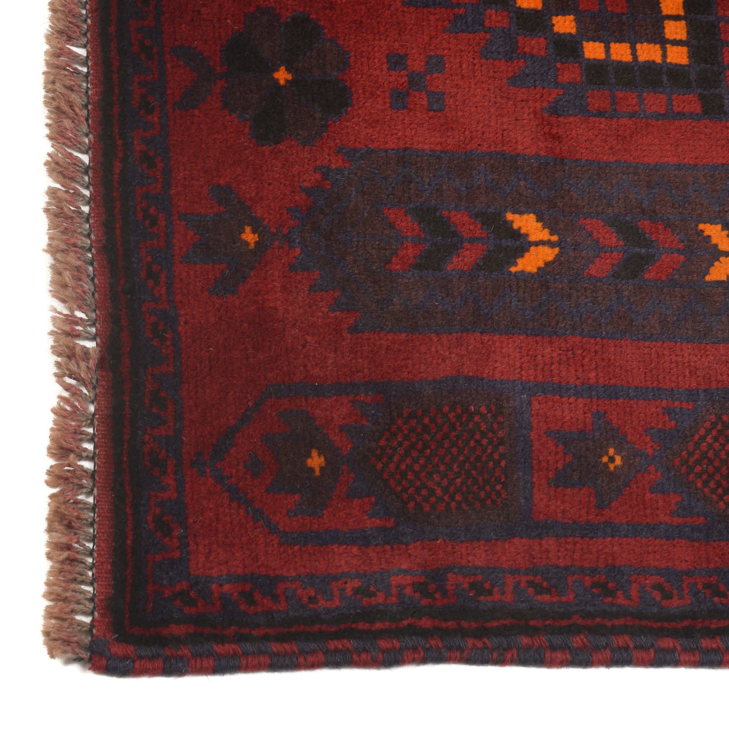 Baluchi Rug Handmade Red Prayer Design 3x5 ft