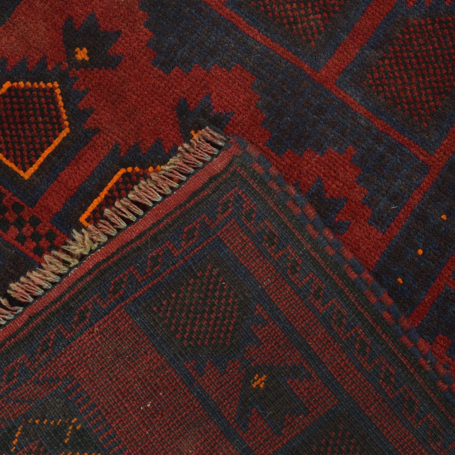 Baluchi Rug Handmade Red Prayer Design 3x5 ft