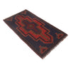 Baluchi Rug Handmade Dark Blue Floral 2x4 ft