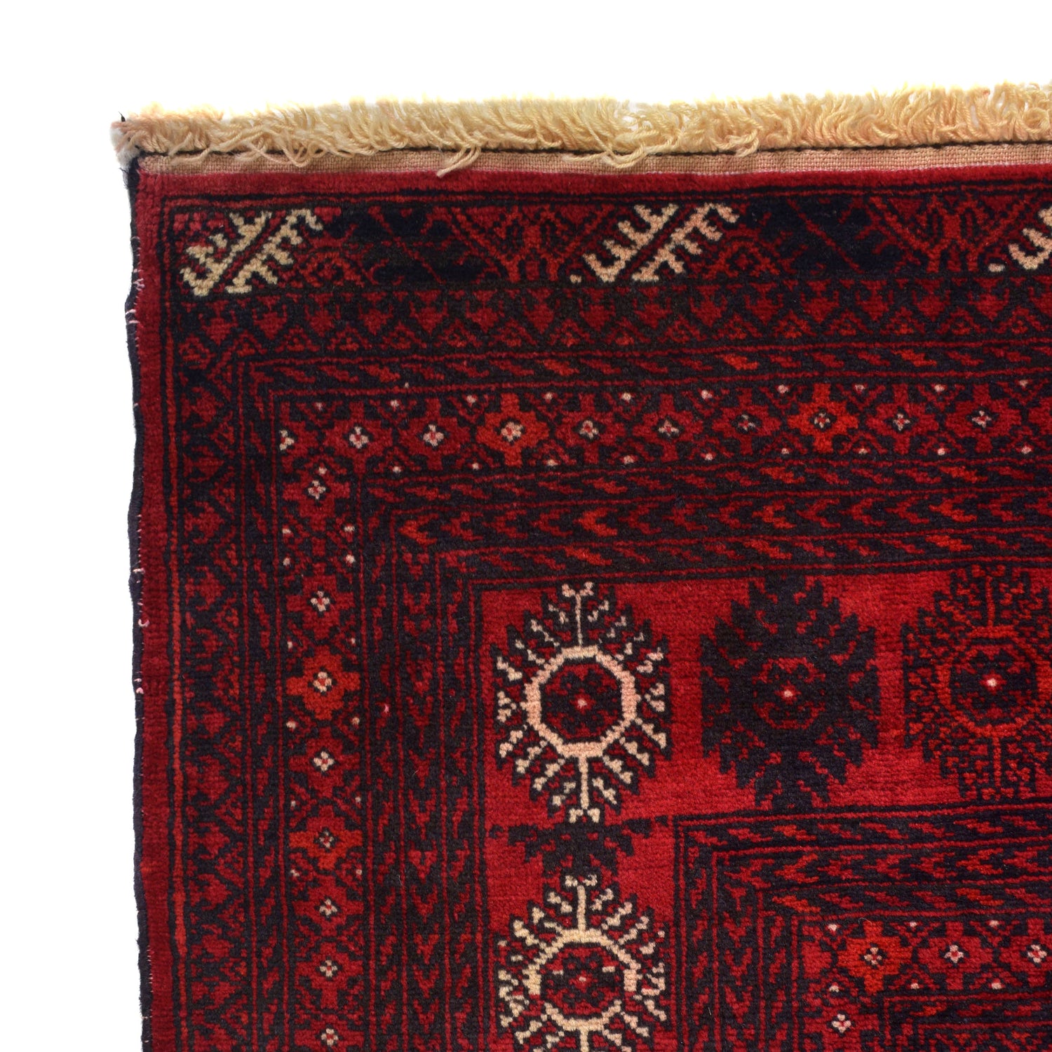 Bokhara Rug Handmade Vibrant Red Medallion 7x10 ft