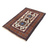 Baluchi Rug Handmade Multi Geometric 3x5 ft