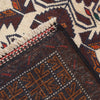Baluchi Rug Handmade Multi Geometric 3x5 ft