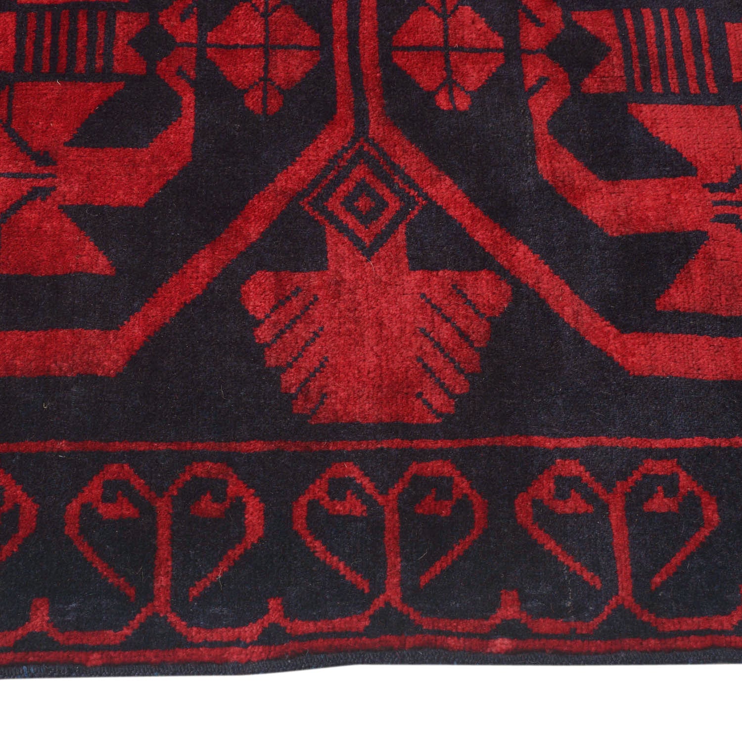 Baluchi Rug Handmade Multi Geometric 3x5 ft