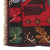 Baluchi Rug Handmade Red Geometric 3x5 ft