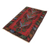 Baluchi Rug Handmade Red Geometric 3x5 ft