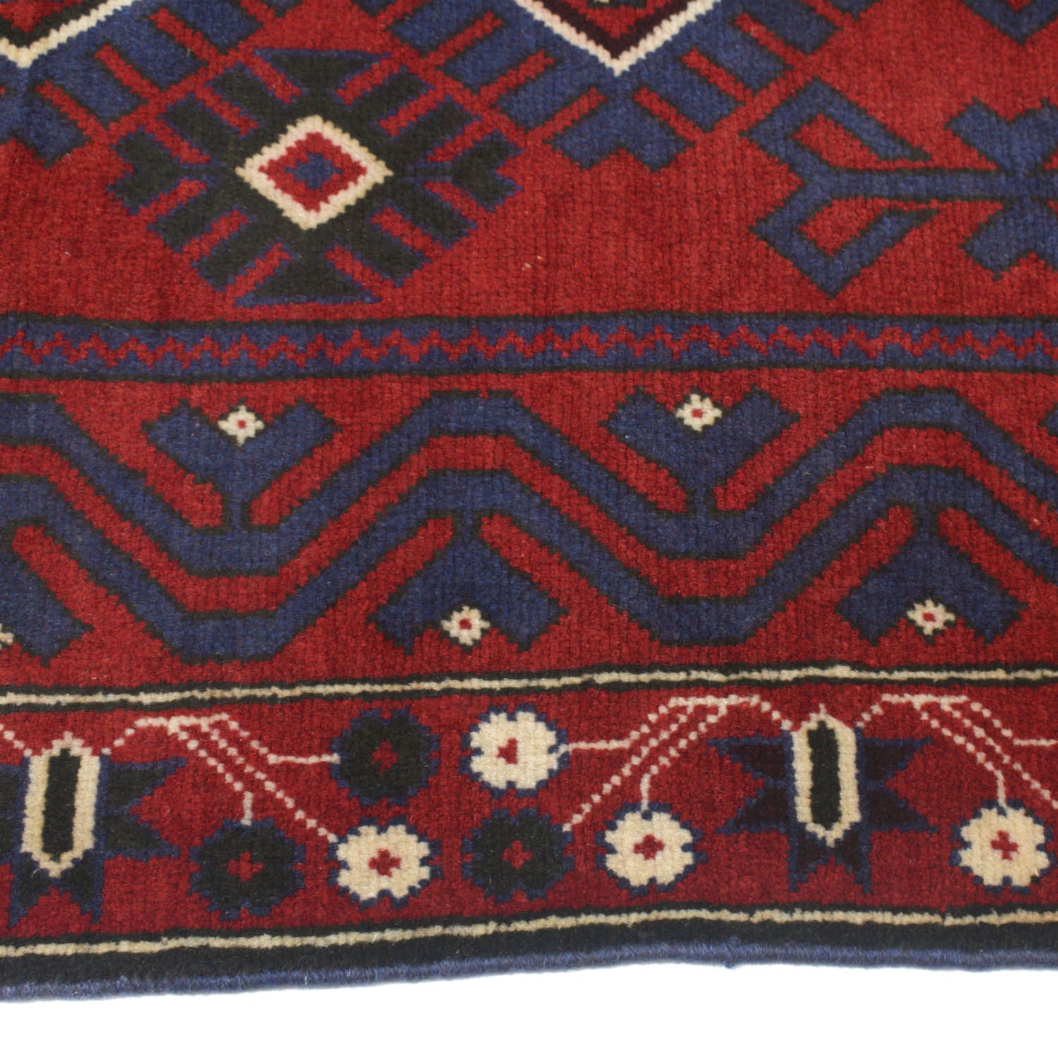 Baluchi Rug Handmade Multi Geometric 3x5 ft