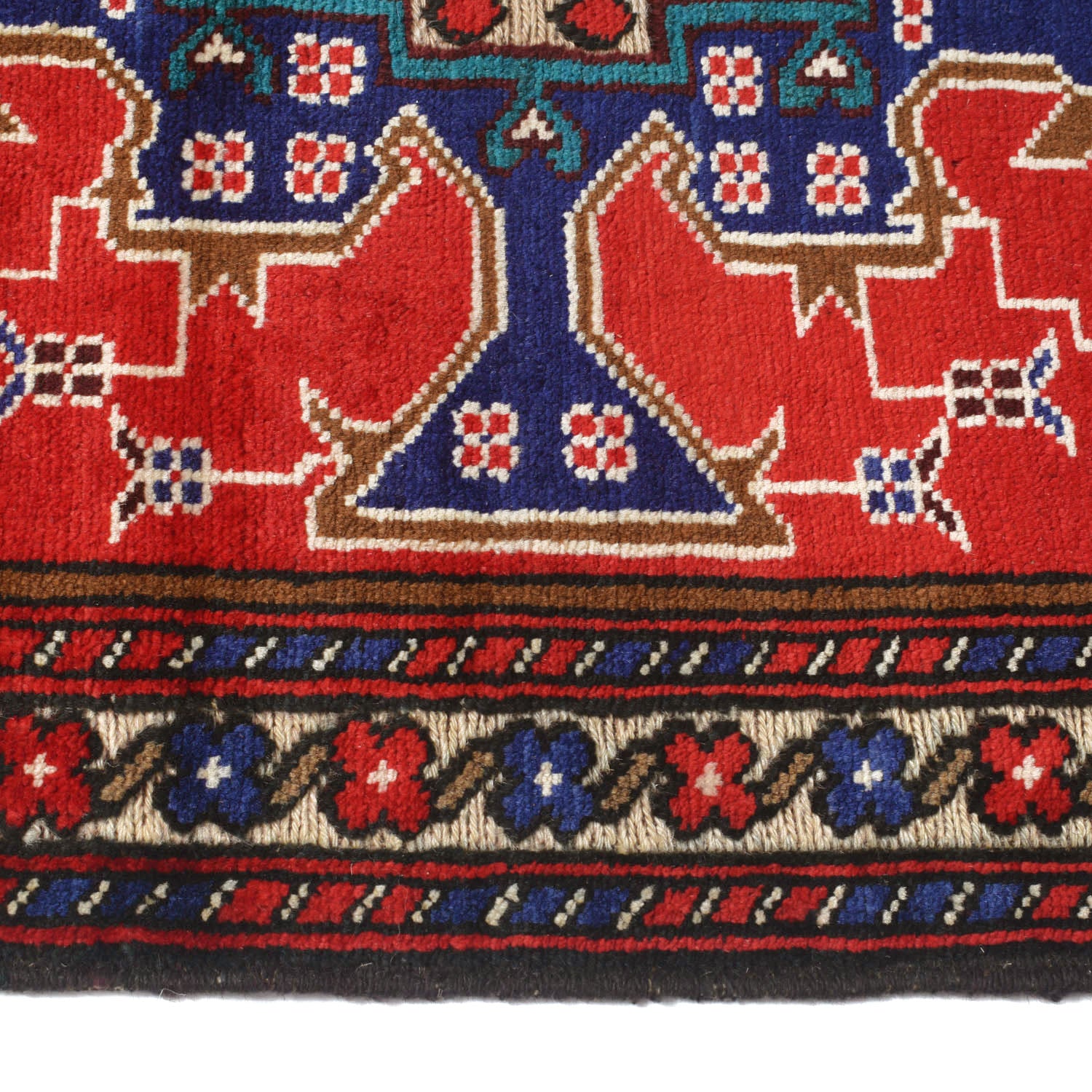 Baluchi Rug Handmade Multi Geometric 3x5 ft