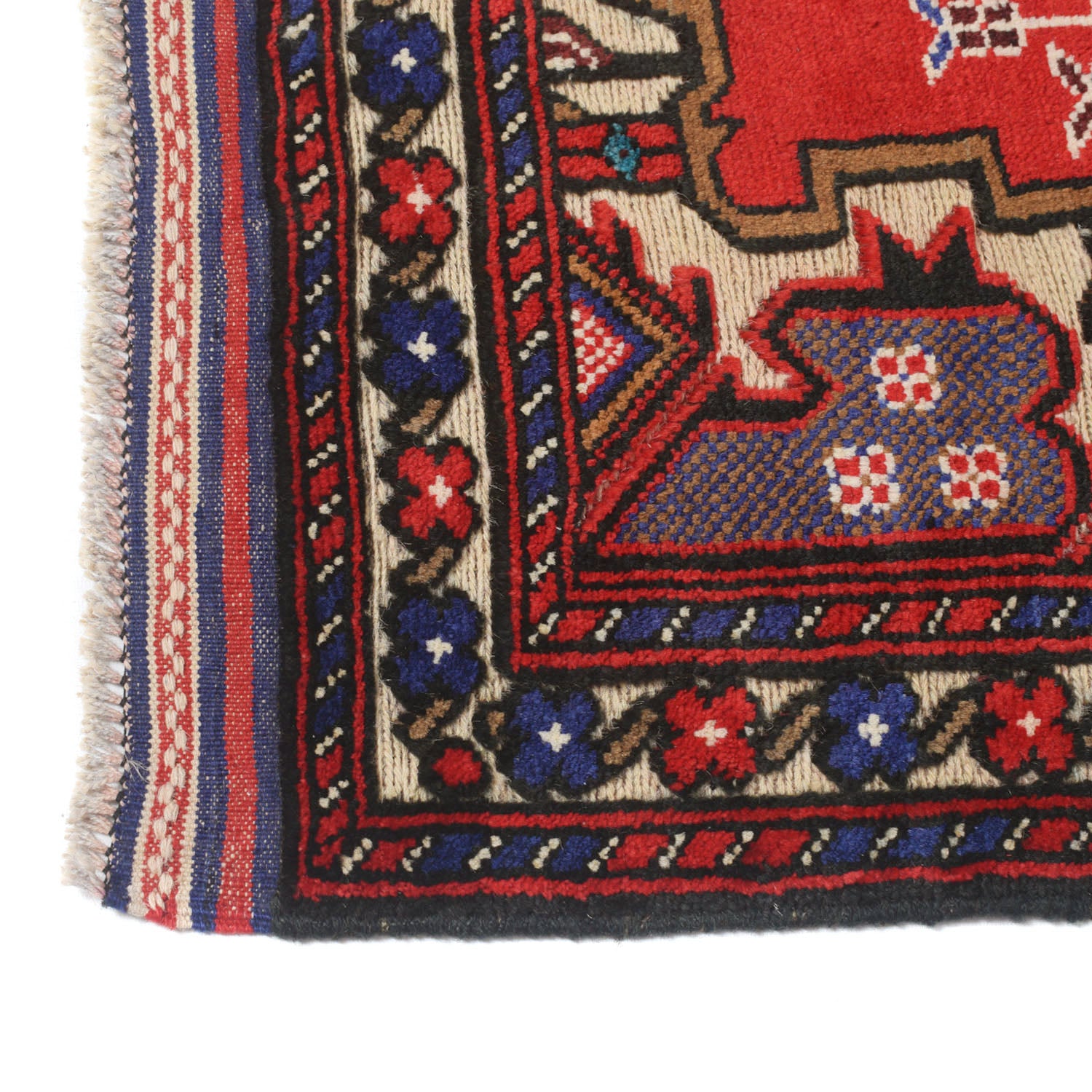 Baluchi Rug Handmade Multi Geometric 3x5 ft