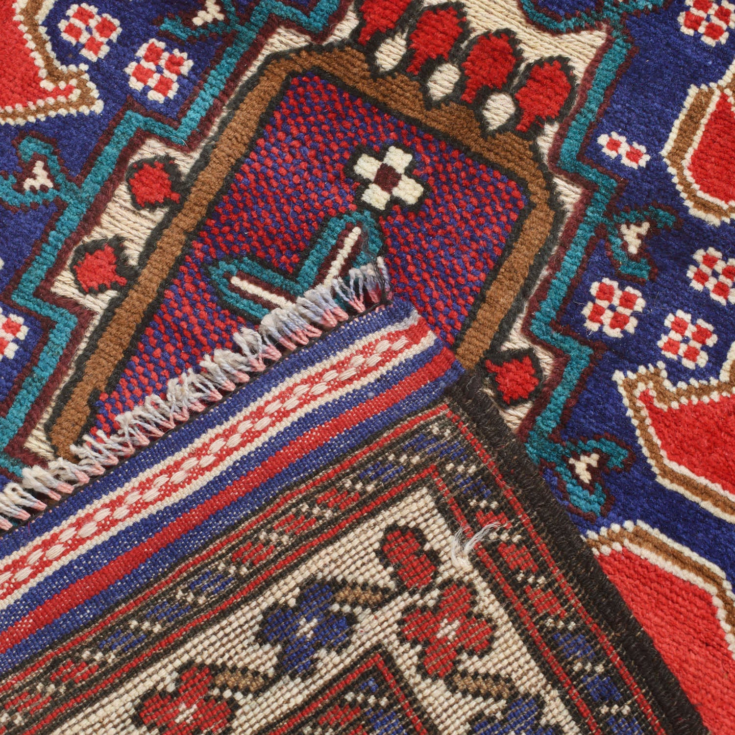 Baluchi Rug Handmade Multi Geometric 3x5 ft