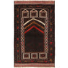 Baluchi Rug Handmade Multi Prayer Design 3x5 ft