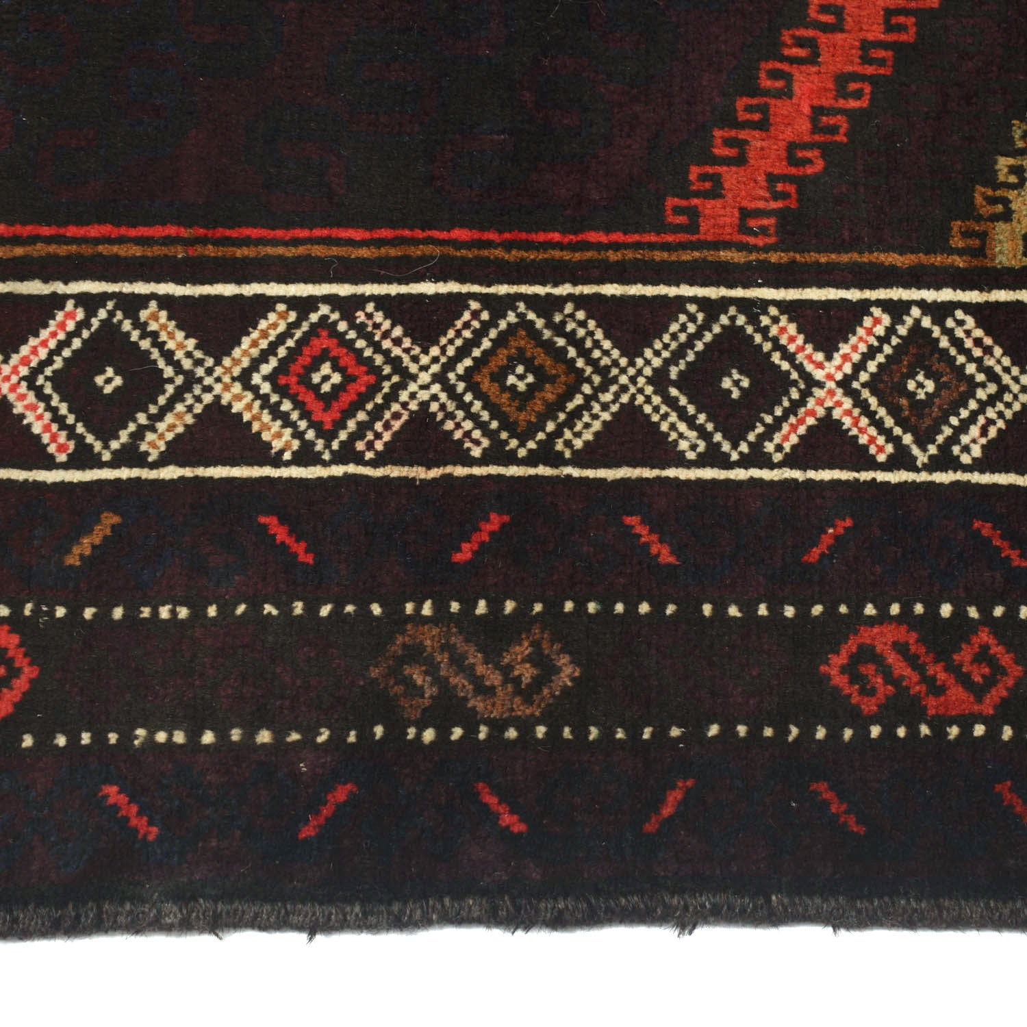 Baluchi Rug Handmade Multi Prayer Design 3x5 ft