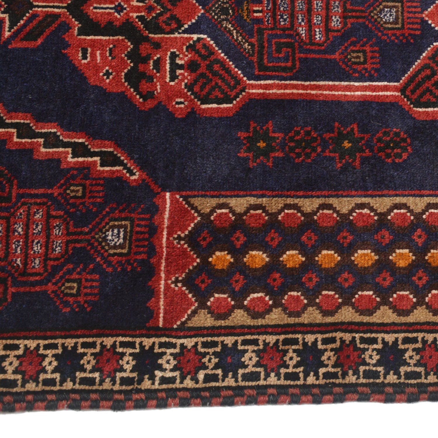 Baluchi Rug Handmade Multi Prayer Design 3x5 ft