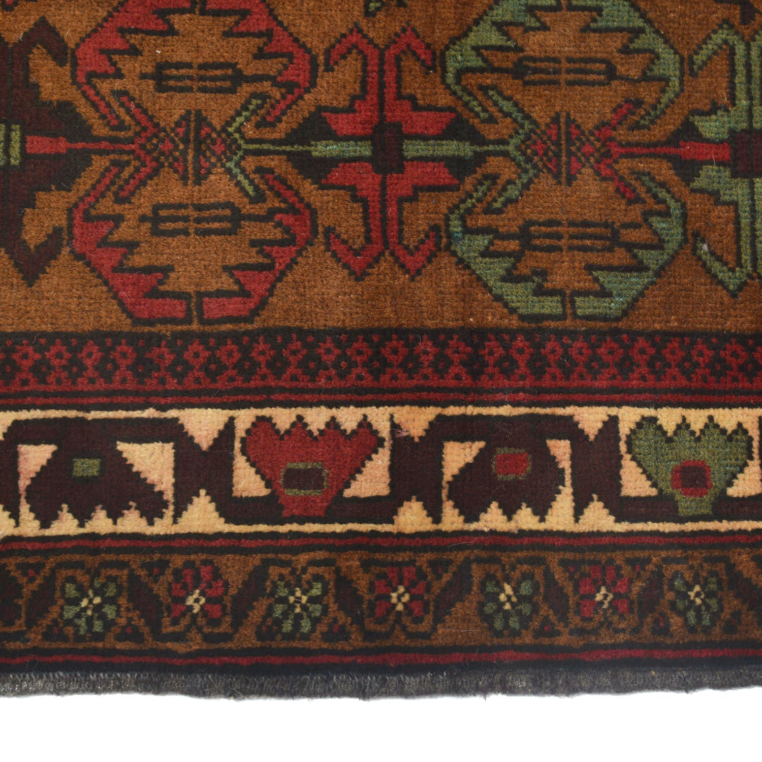 Baluchi Rug Handmade Multi Geometric 3x5 ft