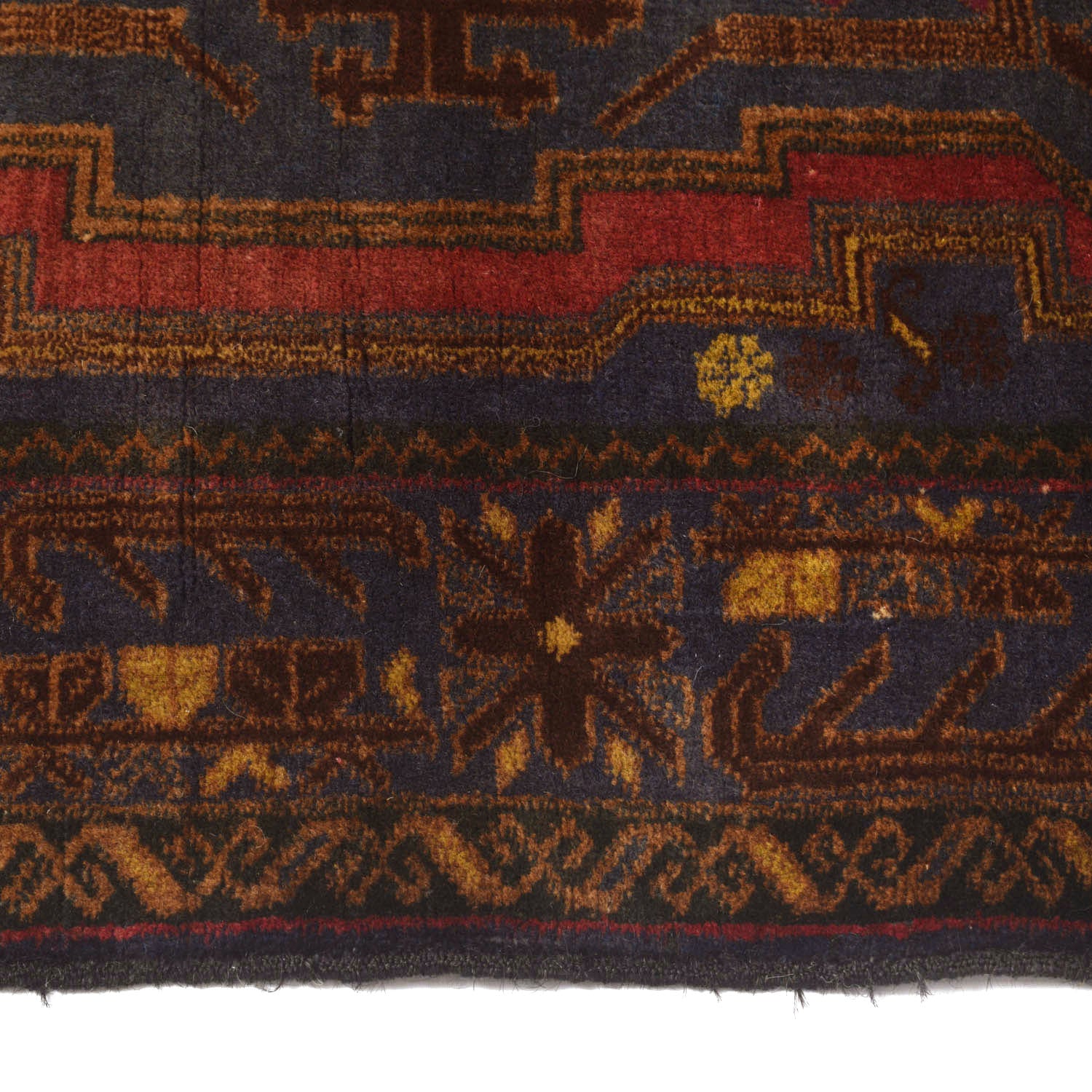 Baluchi Rug Handmade Multi Geometric 3x5 ft